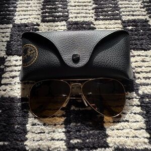 Brown Aviator Sunglasses Ray-Ban